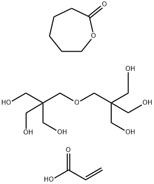 2-Oxepanone,homopolymer,ester with 2,2'-[oxybis(methylene)]bis[2-(hydroxymethyl)-1,3-propanediol],2-propenoate Struktur