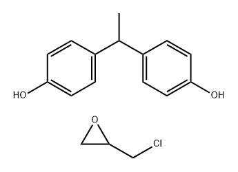 BIS(P-HYDROXYPHENYL)ETHANE-EPICHLOROHYDRIN COPOLYMER Struktur