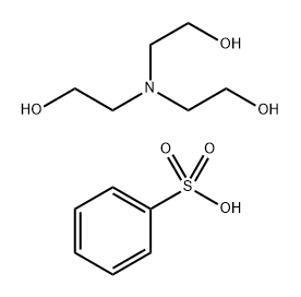 Benzenesulfonic acid, mono-C10-14-alkyl derivs., compds. with triethanolamine Struktur