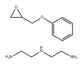 1,2-Ethanediamine, N-(2-aminoethyl)-, reaction products with glycidyl Ph ether Struktur