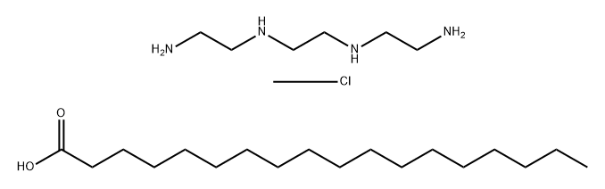 Octadecanoic acid, reaction products with triethylenetetramine, chloromethane-quaternized Struktur