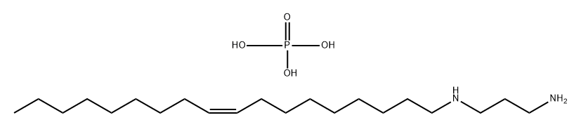 Phosphoric acid, C8-16-alkyl esters, reaction products with (Z)-N-9-octadecenyl-1,3-propanediamine Struktur