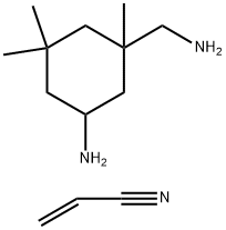 2-Propenenitrile, reaction products with 3-amino-1,5,5-trimethylcyclohexanemethanamine Struktur