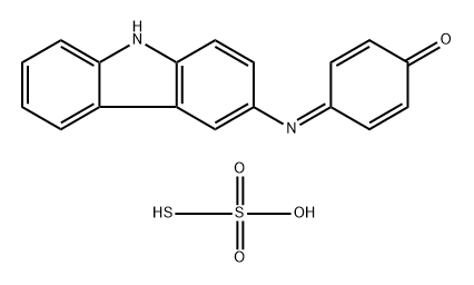 Thiosulfuric acid (H2S2O3), reaction products with 4-(9H-carbazol-3-ylimino)-2,5-cyclohexadien-1-one, sulfides Struktur