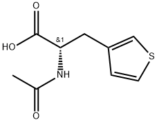 3-Thiophenepropanoic acid, α-(acetylamino)-, (αS)- Struktur