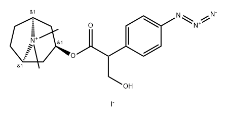 4-Azidoatropine methiodide Struktur