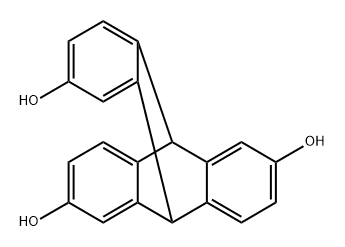 2,6,14-trioltriptycene Struktur