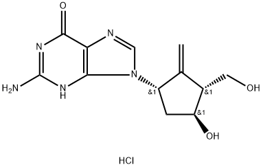 Entecavir hydrochloride salt Struktur