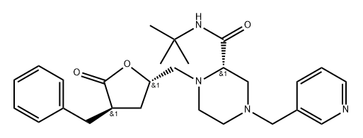 化合物 INDINAVIR LACTONE 結(jié)構(gòu)式