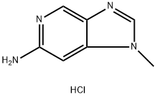 1H-Imidazo[4,5-c]pyridin-6-amine, 1-methyl-, hydrochloride (1:1) Struktur