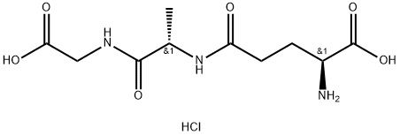 Glycine, L-γ-glutamyl-L-alanyl-, hydrochloride (1:1) Struktur