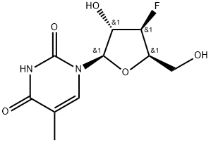 3'-Deoxy-3'-fluoro-5-methyl-xylo-uridine Struktur