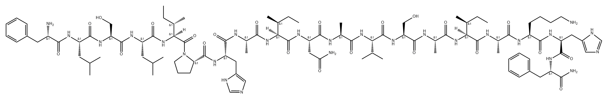 Phylloseptin-H5 Struktur