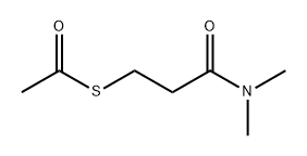 S-(3-(Dimethylamino)-3-oxopropyl) ethanethioate Struktur