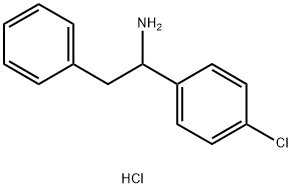 1-(4-Chlorophenyl)-2-phenylethan-1-amine hydrochloride Struktur