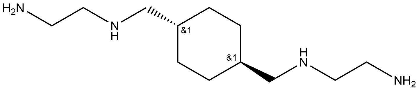 N1,N1'-((trans-Cyclohexane-1,4-diyl)bis(methylene))bis(ethane-1,2-diamine) Struktur