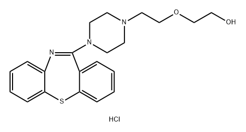 (E)-2-(2-(4-dibenzo[b,f][1,4]thiazepin-11-yl)piperazin- 1-yl)ethoxy)ethanol hydrochloride Struktur