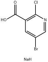 3-Pyridinecarboxylic acid, 5-bromo-2-chloro-, sodium salt (1:1)