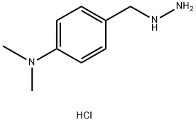 4-(Hydrazinylmethyl)-N,N-dimethylaniline hydrochloride Struktur