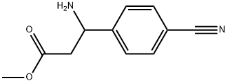 Benzenepropanoic acid, β-amino-4-cyano-, methyl ester Struktur