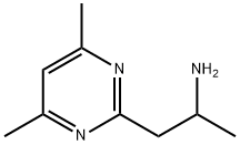 2-Pyrimidineethanamine, α,4,6-trimethyl- Struktur