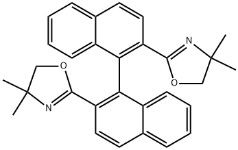 (1R)-[2,2'-Bis(4,4-dimethyl-4,5-dihydrooxazol-2-yl)-1,1'-binaphthalene Struktur