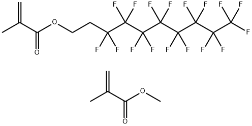 2-Propenoic acid,2-methyl,3,3,4,4,5,5,6,6,7,7,8,8,9,9,10,10,10-heptadecafluorodecylester,polymer with methyl 2methyl-2-propenoate Struktur