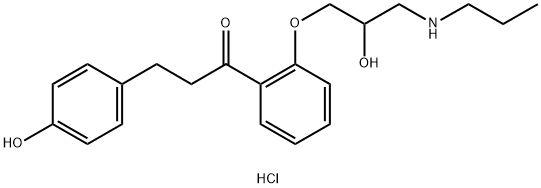 4'-Hydroxy propafenone HCl Struktur