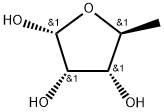 α-L-Ribofuranose, 5-deoxy- Struktur