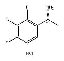 Benzenemethanamine, 2,3,4-trifluoro-.alpha.-methyl-, hydrochloride (1:1), (.alpha.R)- Struktur