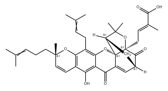 Isogambogic acid(C2-S) Struktur