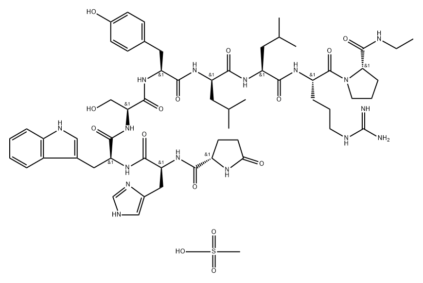 LEUPROLIDE MESYLATE Struktur