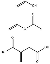 POLY(VINYLALCOHOL-CO-VINYL ACETATE-CO-ITACONIC ACID) Struktur