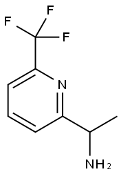 1-[6-(trifluoromethyl)pyridin-2-yl]ethan-1-amine Struktur