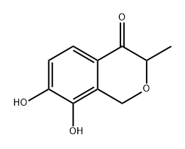 7,8-Dihydroxy-3-methylisochroman-4-one Struktur