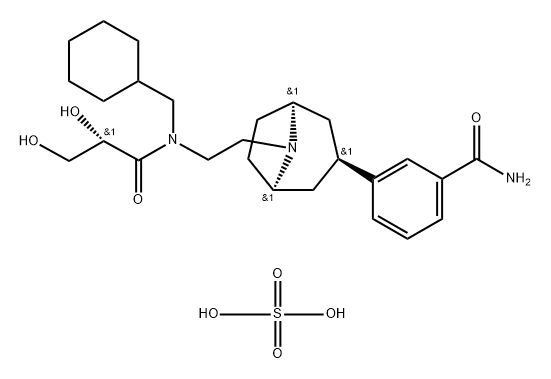 Axelopran sulfate Struktur