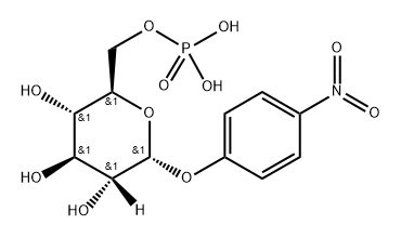 α-D-Glucopyranoside-2-C-d, 4-nitrophenyl, 6-(dihydrogen phosphate) Struktur