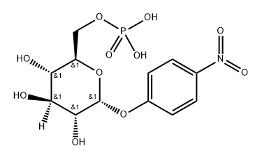 α-D-Glucopyranoside-3-C-d, 4-nitrophenyl, 6-(dihydrogen phosphate) Struktur