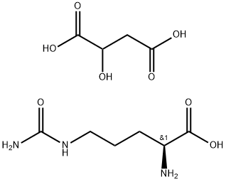 L-Ornithine, N5-(aminocarbonyl)-, 2-hydroxybutanedioate (2:1) Struktur