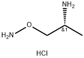 2-Propanamine, 1-(aminooxy)-, hydrochloride (1:2), (2R)- Struktur