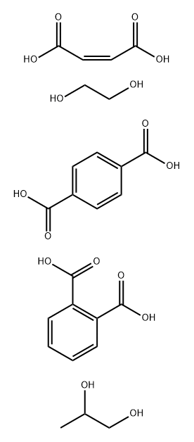 1,2-Benzenedicarboxylic acid, polymer with 1,4-benzenedicarboxylic acid,(2Z)-2-butenedioic acid, 1,2-ethanediol and 1,2-propanediol Struktur