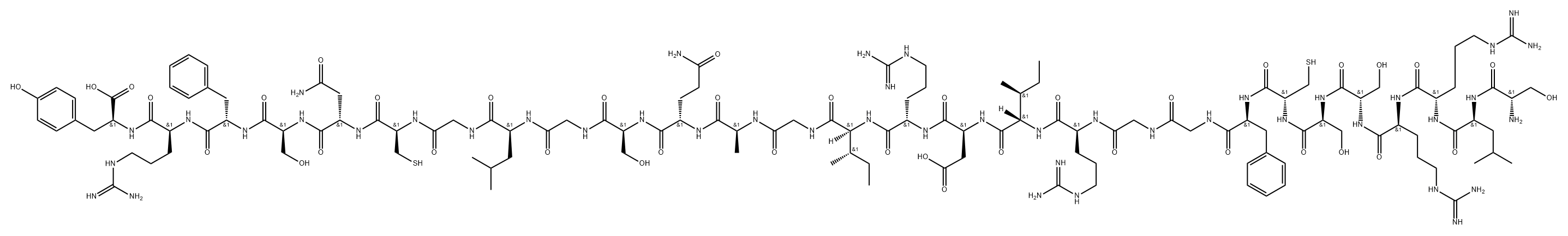 atrial natriuretic peptide (6-33) Struktur