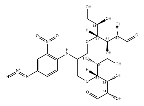 N-(2-nitro-4-azophenyl)-1,3-bis(mannos-4'-yloxy)propyl-2-amine Struktur