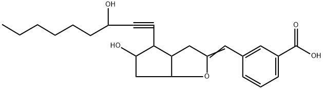 20-methyl-13,14-didehydro-2,4-inter-3-phenylene prostaglandin I2 Struktur