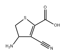 4-Amino-3-cyano-4,5-dihydrothiophene-2-carboxylic acid Struktur