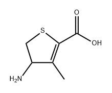 4-Amino-3-methyl-4,5-dihydrothiophene-2-carboxylic acid Struktur