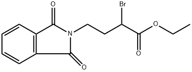 2H-Isoindole-2-butanoic acid, α-bromo-1,3-dihydro-1,3-dioxo-, ethyl ester Struktur