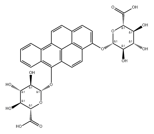 benzo(a)pyrene-3,6-quinol diglucuronide Struktur