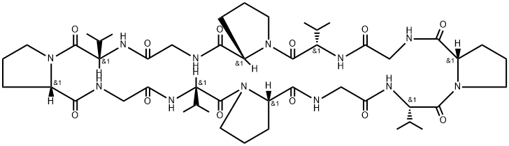 cyclo(valyl-prolylglycyl)4 Struktur