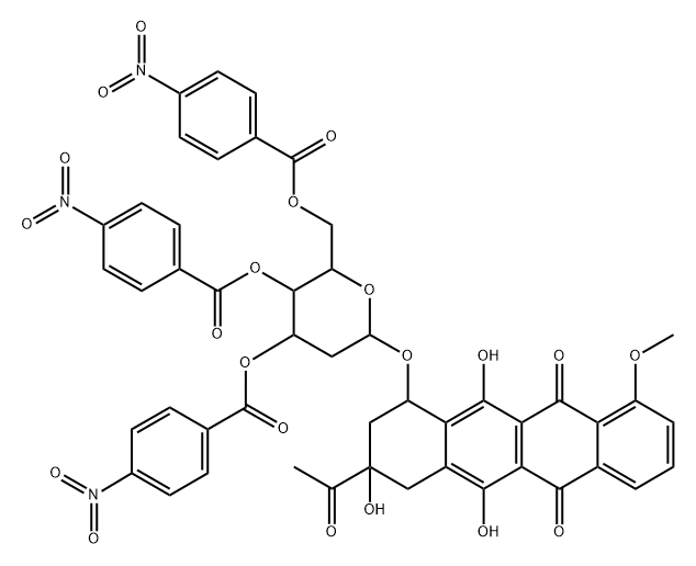 3',6'-dihydroxy-3',5'-diepidaunorubicin Struktur